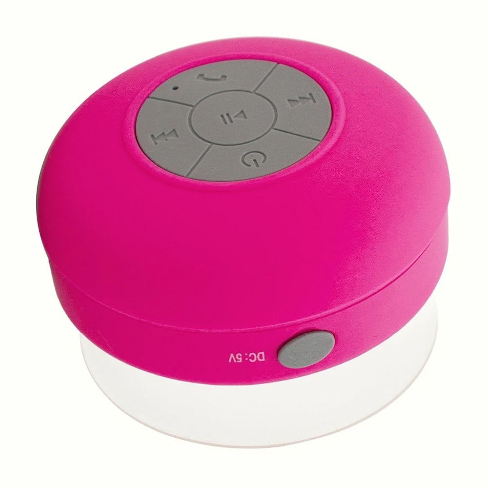 Mini Parlante De Ducha Bluetooth Recargable Portátil Agua Rosado