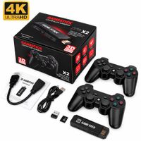 CONSOLA DE VIDEOJUEGOS GAME STICK X 2 30000 JUEGOS 2 MANDOS INALÁMBRICOS.