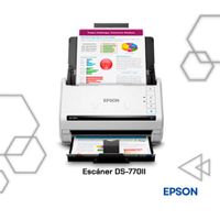 Escáner de Documentos Epson DS-770 II Dúplex 45 ppm ADF 100 Hojas