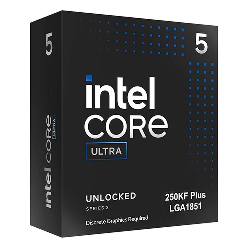 Procesador Intel Core Ultra 5 250KF Plus 18 Núcleos Hasta 5.3 GHz LGA1851 Sin Gráficos Integrados
