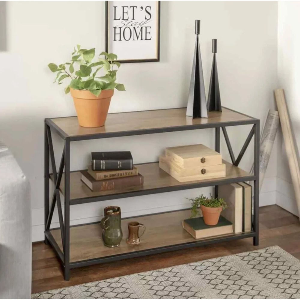 Estante Industrial Faxina Ventitas Home Espresso y Negro