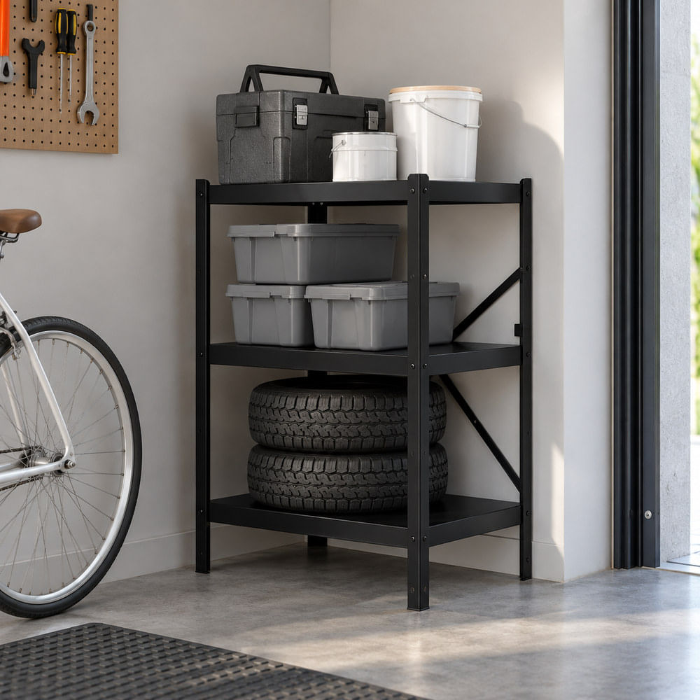Estante Industrial Fany Ventitas Home Negro