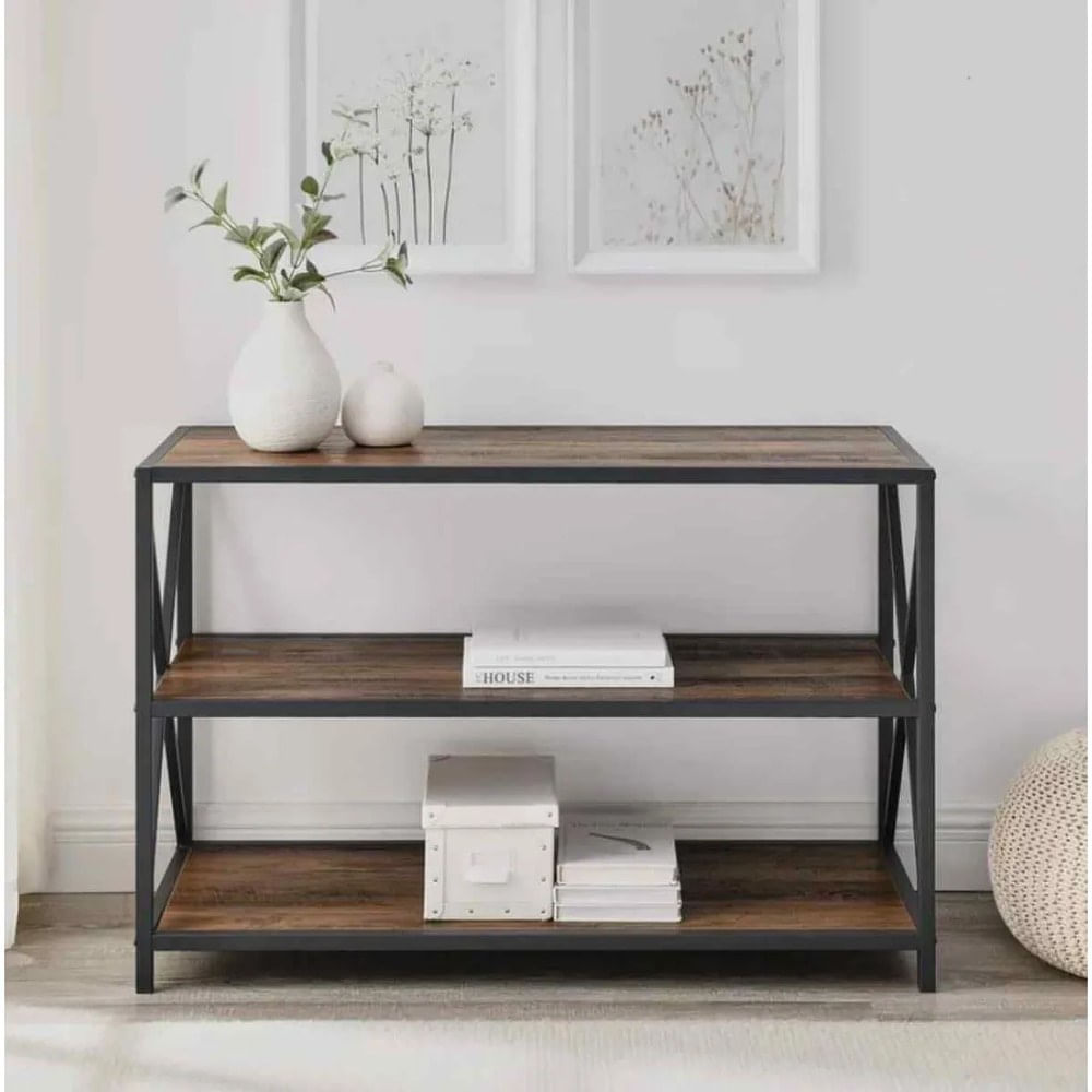 Estante Industrial Faxina Ventitas Home Gales y Negro