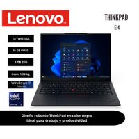 LENOVO THINKPAD E14 GEN 7 14 WUXGA INTEL CORE ULTRA 5 225U 16GB 1TB W11 PRO