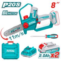 SIERRA DE CADENA LI-ION 20V 8 PULGADAS 20CM 11M-S 2X2.0AH - ACC INDUSTRIAL