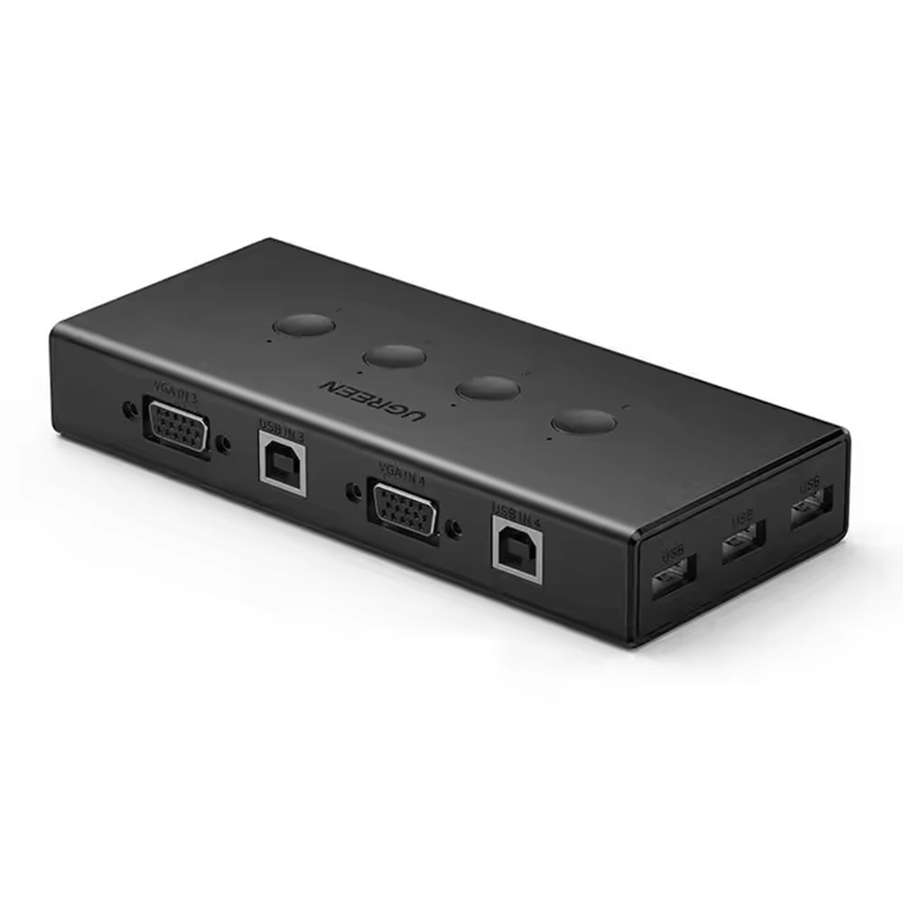 Conmutador KVM VGA 4 en 1 1920x1440 a 60Hz TV 4 PC UGREEN