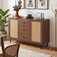 Aparador Nórdico con Ratán Maju Marrón 120 cm RyR MUEBLES