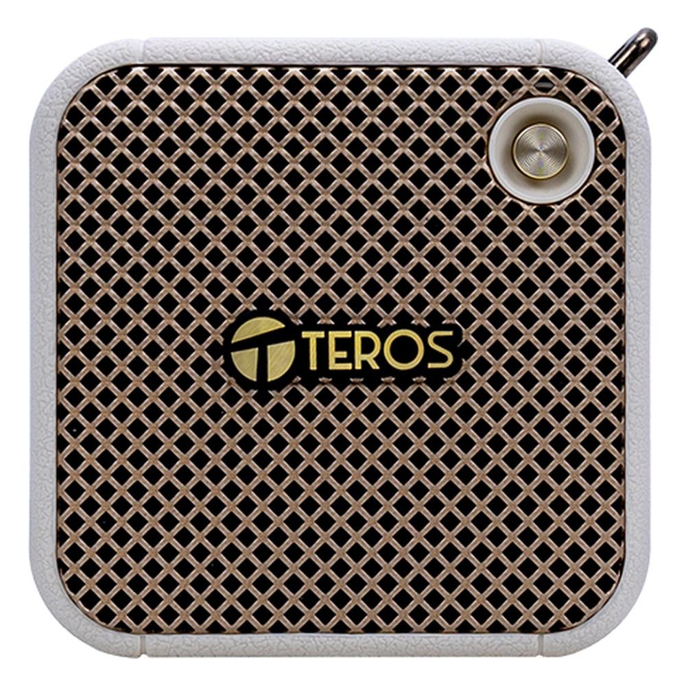 Parlante Bluetooth Portátil Teros Legacy LEG-6051BG 8W Radio FM Beige