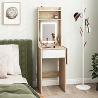 Tocador Compacto Moderno Jazmin Duna y Blanco RyR MUEBLES