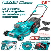 CORTA CESPED 40V  20V-20V 2800RPM C-460MM ALT-30-80MM 8G B-60L INDUSTRIAL