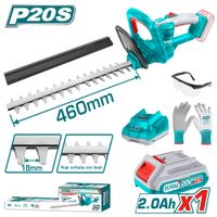 CORTASETOS LI-ION 20V 2800SPM 46CM C-18MM 1X2.0AH ACC INDUSTRIAL