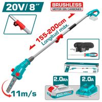 SIERRA PODADORA TELESCOPICA 20V BL MOTOR 8 PULGADAS  LONG 2M 1X2.0AH INDUSTRIAL