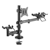 Soporte de Escritorio para Monitor SpeaKa Professional SP-POS-200 con Brazos para Terminal Negro