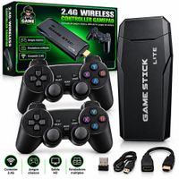 Mini Consola Retro Portátil de TV 10000 Juegos 2 Mandos Inalámbricos