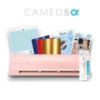 Kit Básico Silhouette Cameo 5 Alpha Rosa y Accesorios