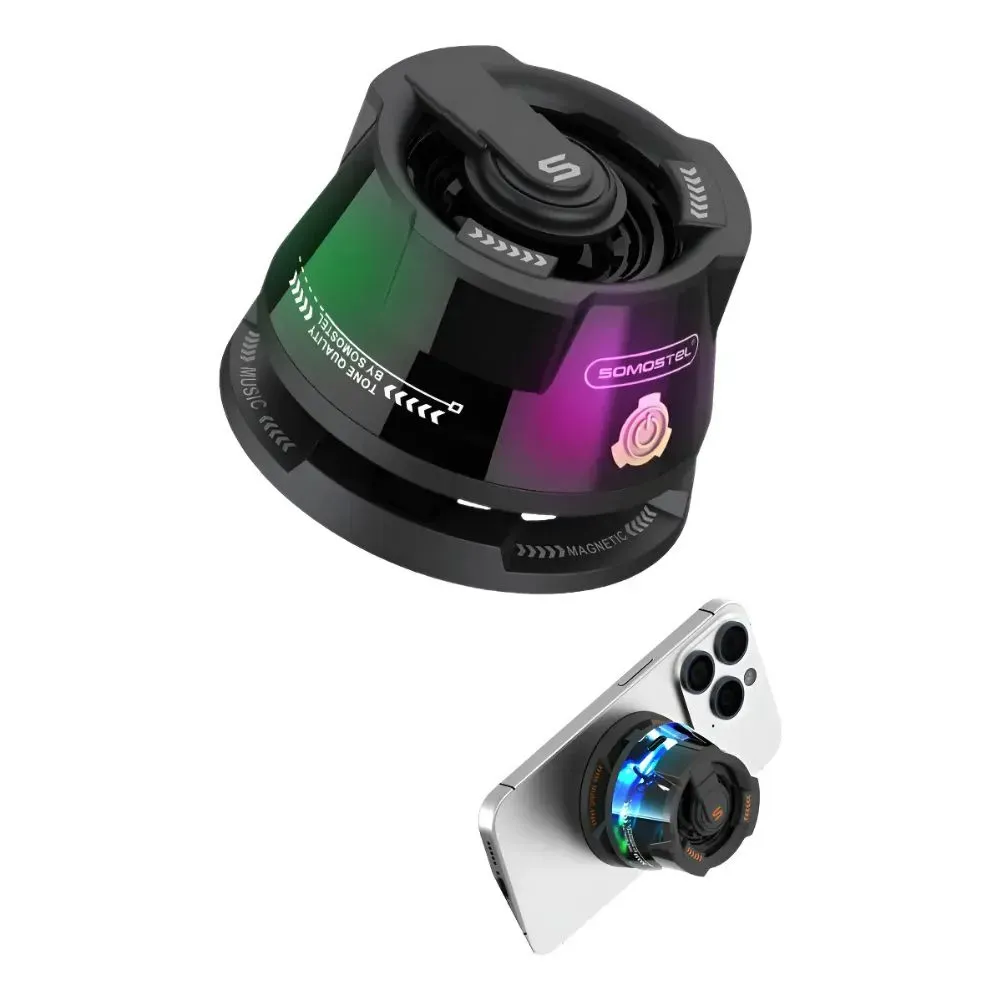 Mini Parlante Inalámbrico Magnético Bluetooth Somostel DY100 - Negro