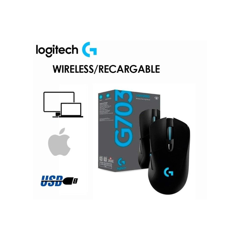 Mouse Inalámbrico Gamer Logitech G703 Hero