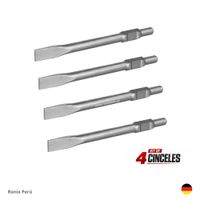 Kit Cinceles Plano SDS HEX 30x410x30 RONIX 4 Piezas