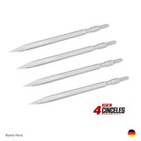 Kit Cinceles Punta SDS HEX 17x400 RONIX 4 Piezas
