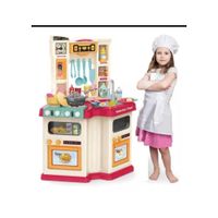 Juguete set de cocina con vapor, luz y sonido 67 pzs