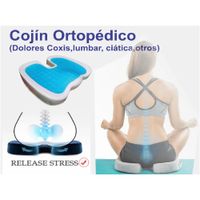 Cojin asiento coxis Con Gel Frio + Funda  MEMORY FOAM