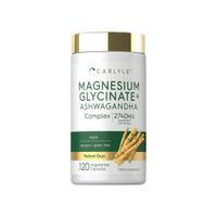 Carlyle Glicinato de Magnesio con Ashwagandha 120 Cápsulas Vegetarianas