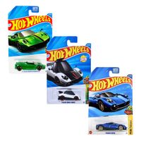 How Wheels 3-Pack Pagani Autos a Escala Coleccionables