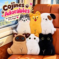 Pack x2 Cojines Adorables Gatitos y Perritos 30x50 cm  Cojines Antiestrés
