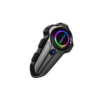 Intercomunicador Bluetooth para Casco de Moto Bidireccional con Luz LED