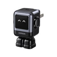 Cargador Rápido USB-C 30W GaN con Pantalla LED Animada Diseño Robot