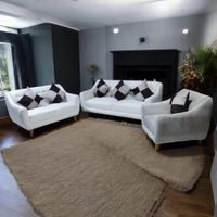 seccional vintage 3 2 1 champage + 3 cojines de regalo