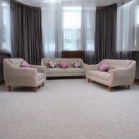 seccional vintage 3 2 1 beige + 3 cojines de regalo