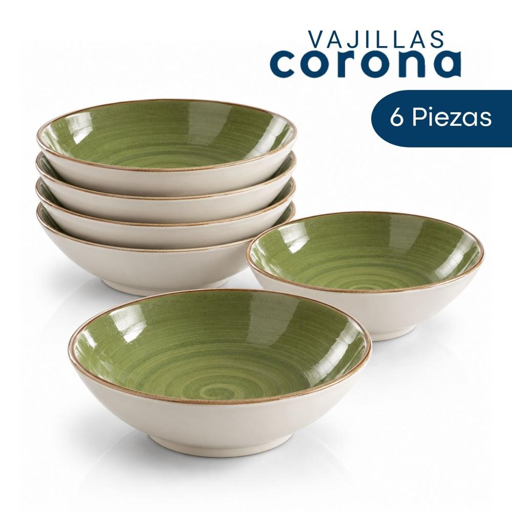 Bowl Corona Artisán 21cm Set De 6 Para Tu Mesa