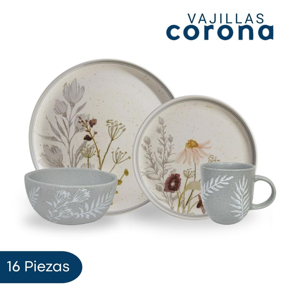 Vajilla Corona Anastasia 16 Piezas Para 4 Personas