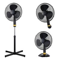 Ventilador Imaco FSM1650 3 en 1 Pedestal-Pared o Mesa 50 Watts Negro