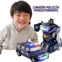 Robot Transformer carro para Niños con Giros 360 Multicolor