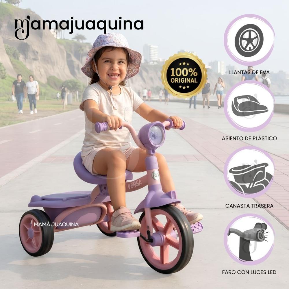 Triciclo Chavito con Luces Led ROGER para Niños Purple