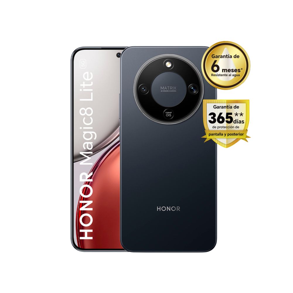 Celular Honor Magic 8 Lite 512GB 8GB negro medianoche