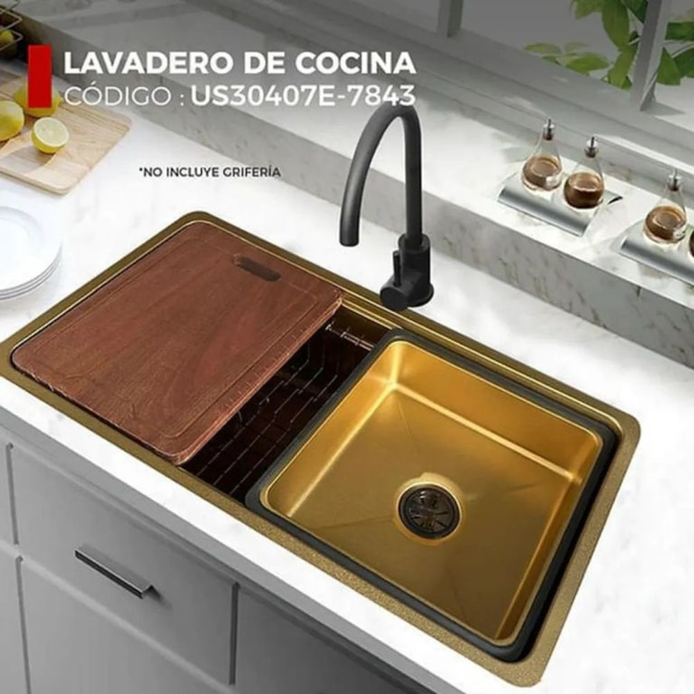 LAVADERO DE COCINA DORADO US30407E-7843