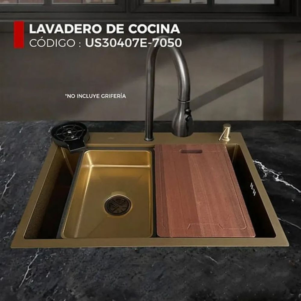 LAVADERO DE COCINA DORADO US30407E-7050