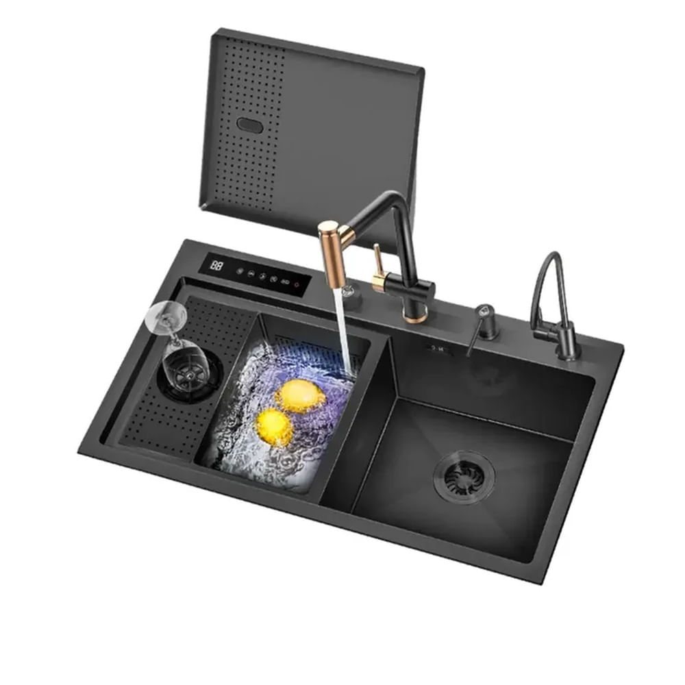 Lavadero Inteligente Nano Black Hydro Purificación con Purificador y Panel Táctil