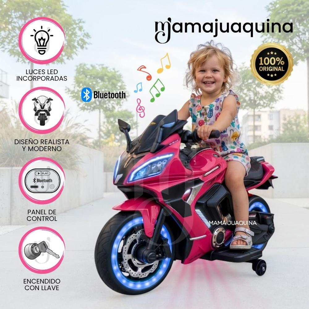 Moto a Batería para Niños YAMAHA MINI con Bluetooth Edición Limitada Dark Pink