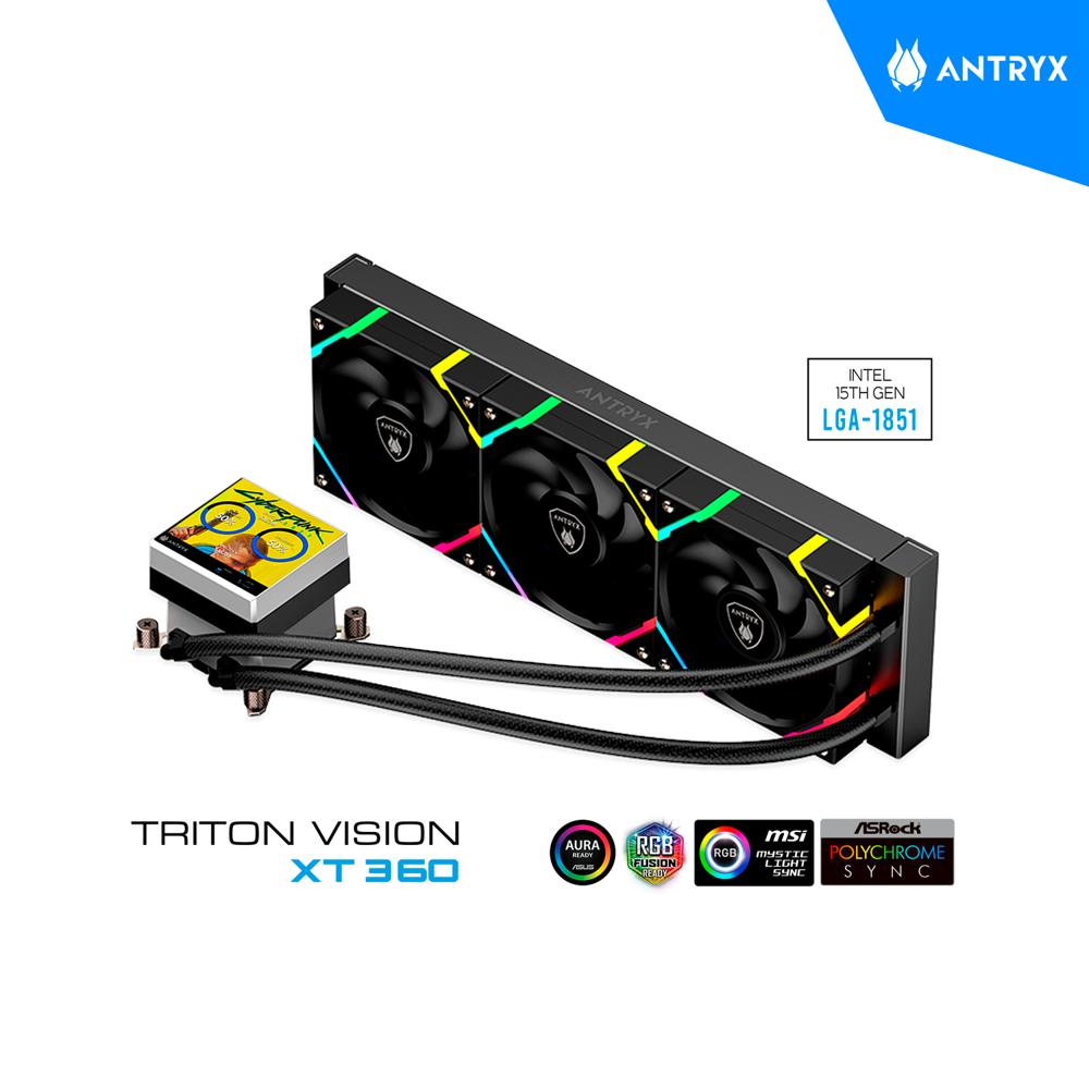SISTEMA DE ENFRIAMIENTO LIQUIDO ANTRYX TRITON VISION XT360 BLACK ARGB