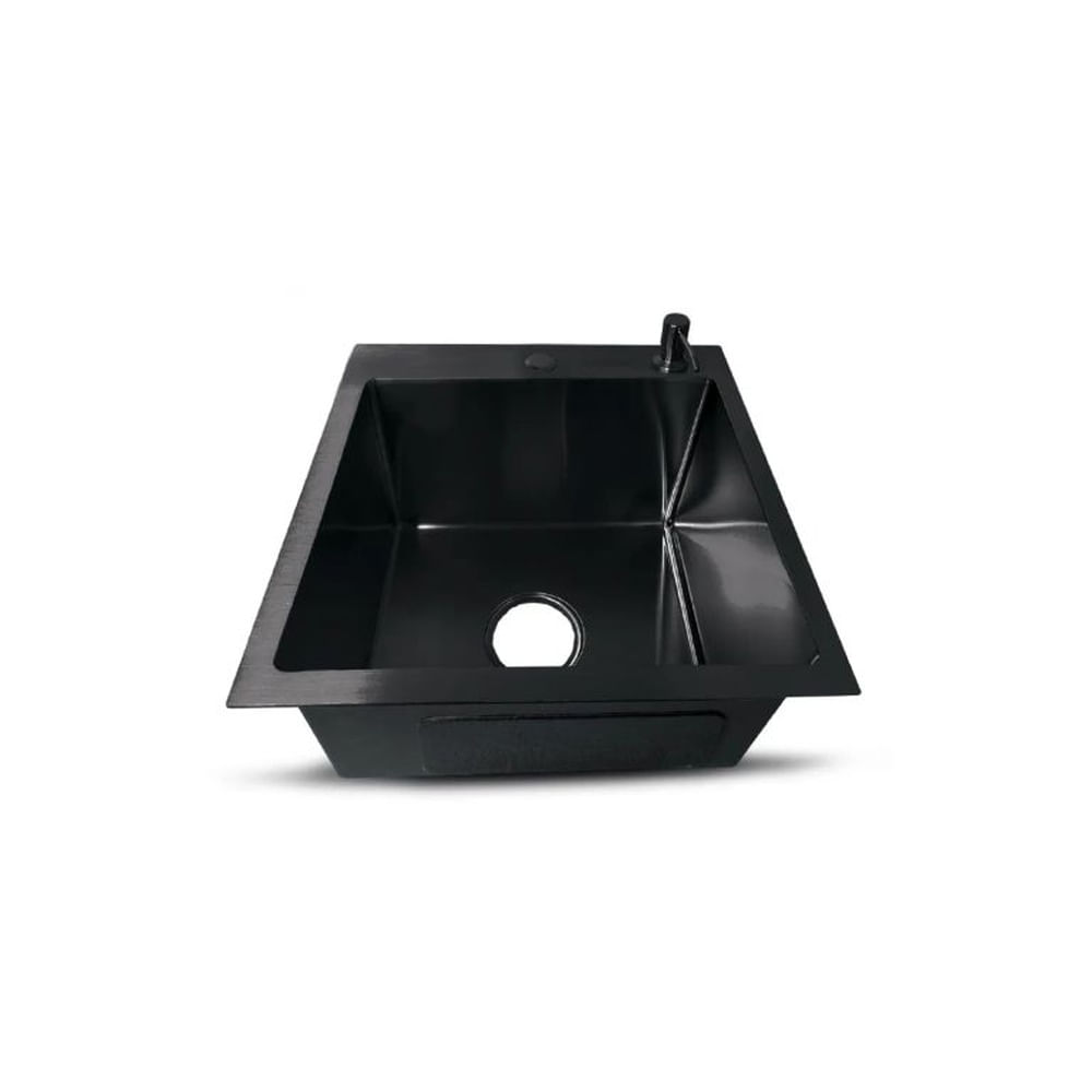 LAVADERO DE COCINA DE ACERO INOXIDABLE NEGRO PRM-4545N