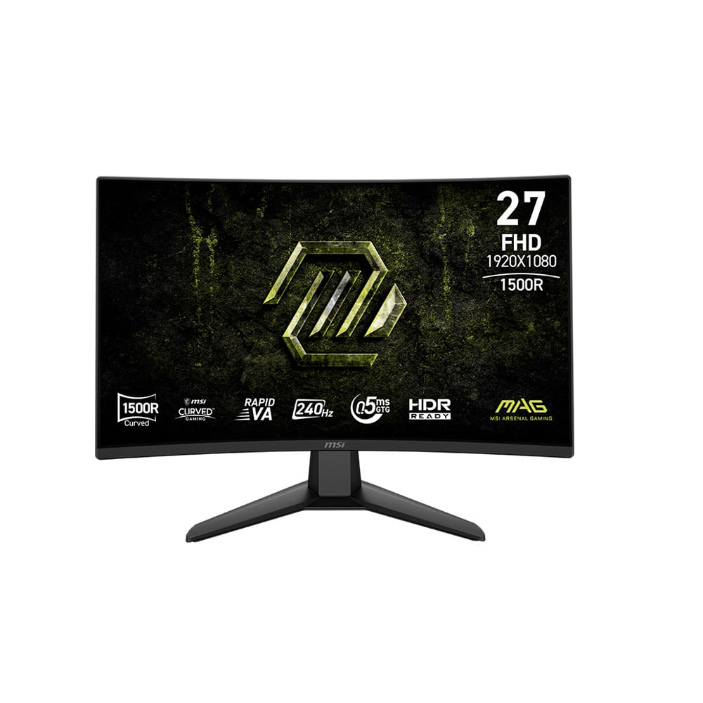 Monitor Curvo Gamer MSI MAG 274CFX24 27 Pulgadas FHD 240HZ 0.5MS HDMI DP Headphone-out