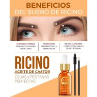 Suero de Ricino de Castor Nevada 15 ml: Crecimiento y Nutrición para Pestañas, Cejas y Cabello