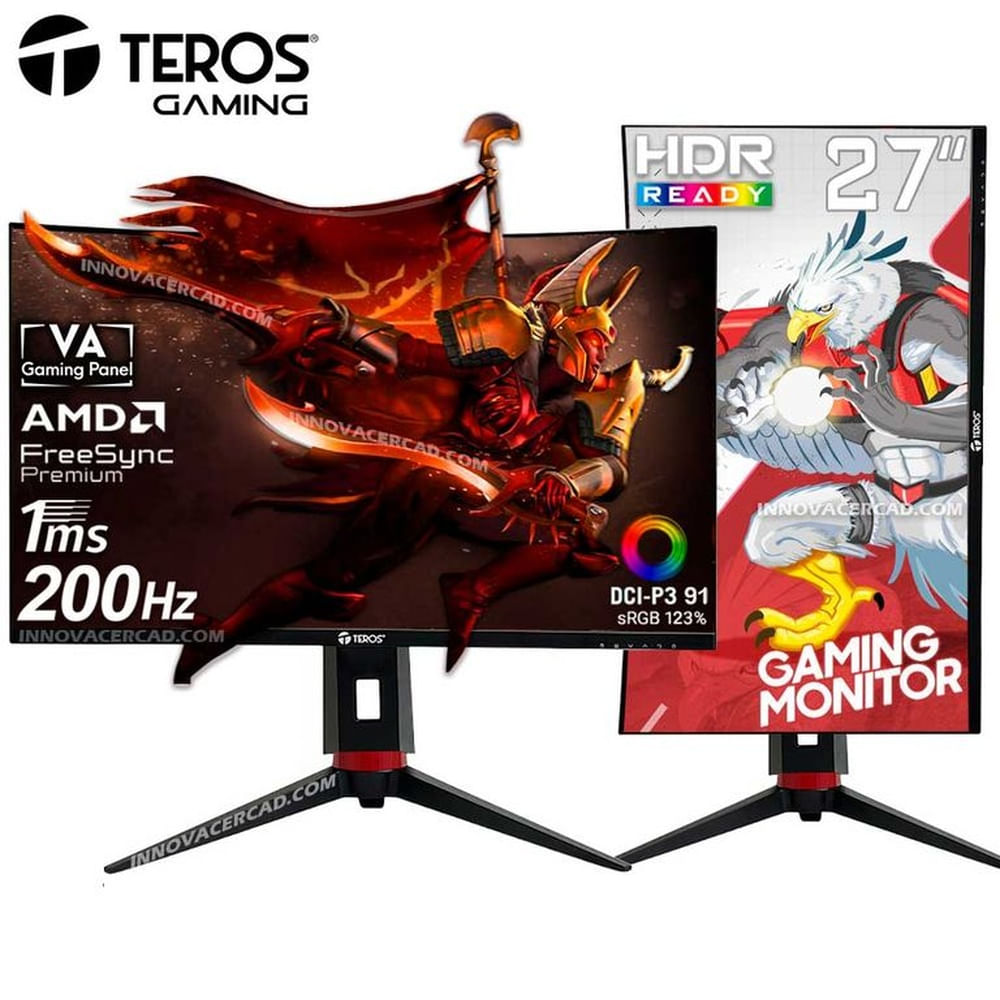 Monitor Teros Gaming Curvo 27 Full HD 200Hz 1MS HDR FreeSync Premium