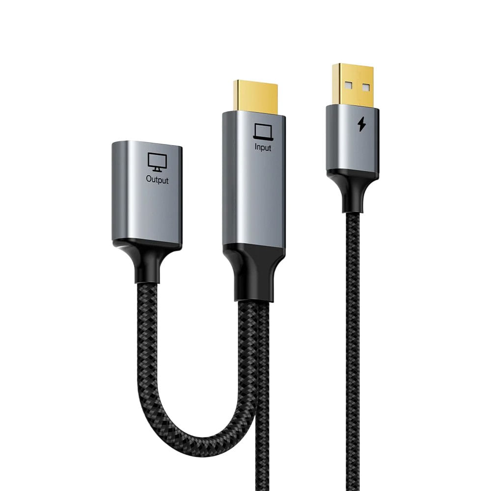 Adaptador HDMI Macho a DisplayPort Hembra CABLETIME 4K 60Hz con Alimentación USB Activo CP51B