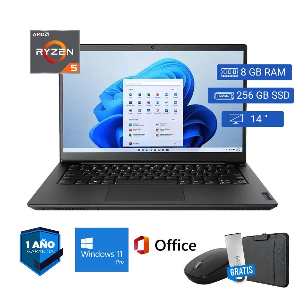 Laptop reacondicioada Lenovo ThinkPad K14 Ryzen 5 5600U 14 Pul.8GB RAM 256GB SSD - Combo