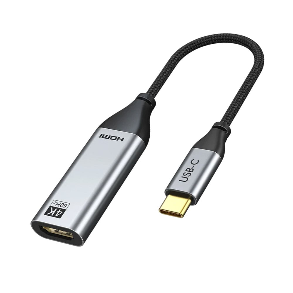 Adaptador USB-C a HDMI 2.0 4K 60Hz de Aluminio con Cable Trenzado de Nylon CP10B